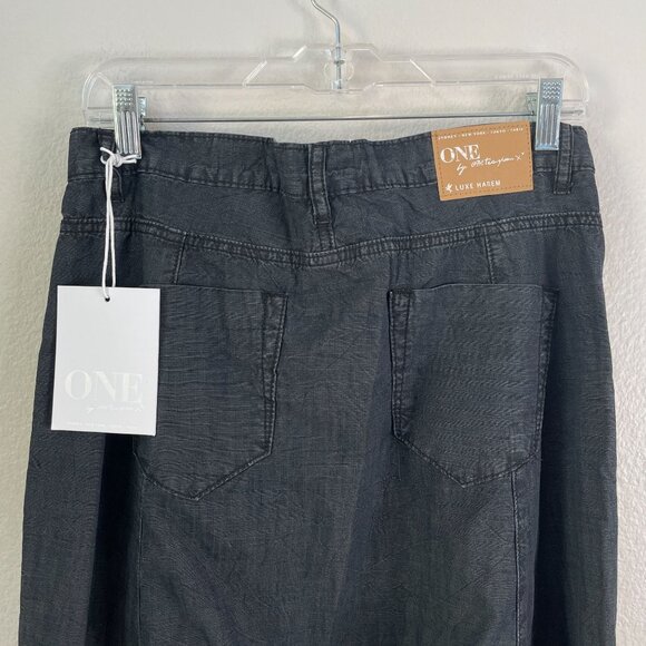 NEW One Teaspoon Womens 25 Luxe Harem Pants Drop Crotch Tapered Leg Drawstring - Picture 10 of 12